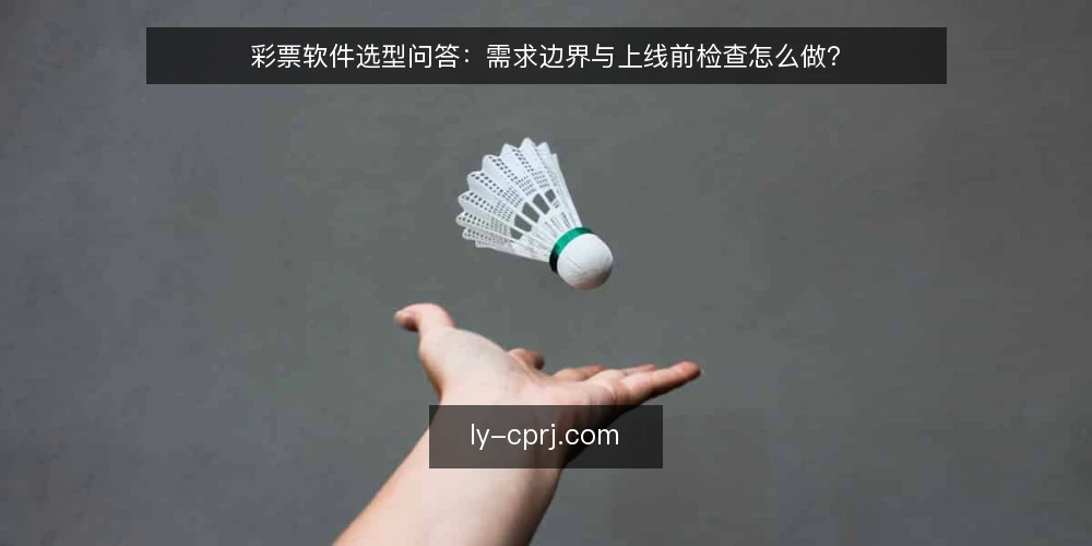 彩票软件选型问答:需求边界与上线前检查怎么做? — 先要弄清哪些需求才算真实需求? 配图